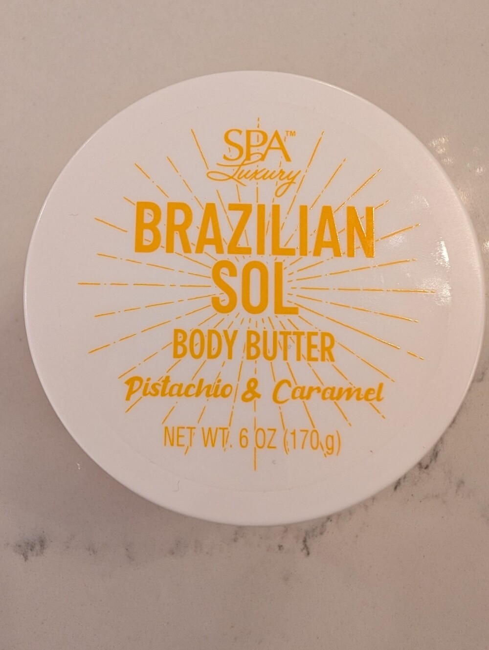 Spa Luxury Brazilian Sol Pistachio & Caramel Body Butter New 6oz